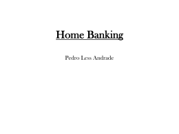 Home banking - catedra