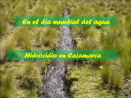Hidrocidio en Cajamarca