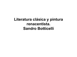 Literatura clás sta. Sandro Botticelli