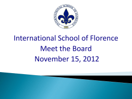 The International School of Florence