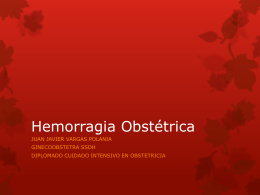 Hemorragia Obstétrica