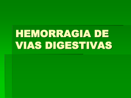 HEMORRAGIA DE VIAS DIGESTIVAS