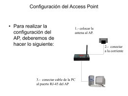 Configuración del Access Point