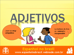 adjetivos - espanhol no brasil