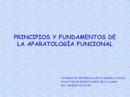 principios y fundamentos de la aparatología funcional