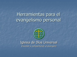 Herramientas para el evangelismo personal