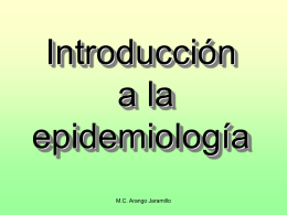 Introducción a la epidemiología