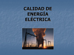 Calidad de la energía eléctrica - Instituto Tecnológico de Toluca