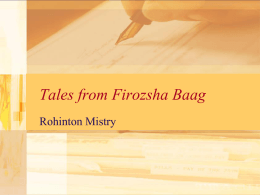 Tales from Firozsha Baag