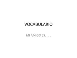VOCABULARIO - TBAISD Moodle