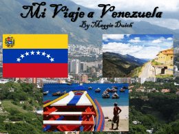 Mi Viaje a Venezuela