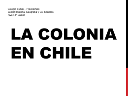 LA COLONIA EN CHILE