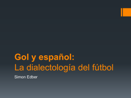 La dialectología del fútbol