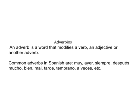 Adverbios