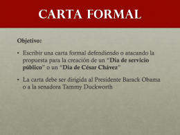 Carta formal