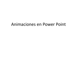 Animaciones en Power Point