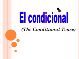 The Conditional Tense