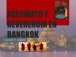 ASESINATO Y REVERENCIA EN BANGKOK