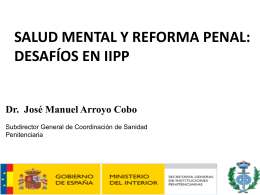 Salud mental y reforma penal JM Arroyo