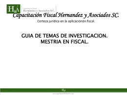 Capacitación Fiscal Hernandez y Asociados SC.