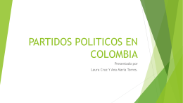 PARTIDOS POLITICOS EN COLOMBIA