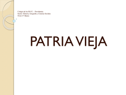 PPTX Patria Vieja (8° A).