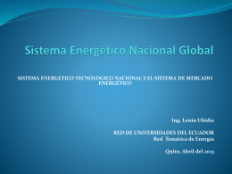 Sistema Energético Nacional Global