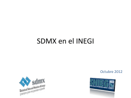 Experiencia SDMX INEGI