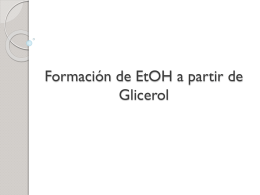 Formación de EtOH a partir de Glicerol