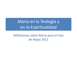 María en la Teología y en la Espiritualidad