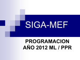 presentación programación 2012