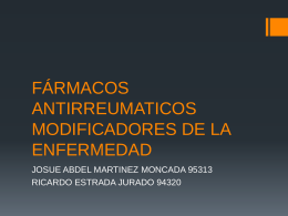 fármacos antirreumaticos modificadores de la enfermedad