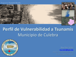 Vulnerabilidad a tsunamis en Culebra