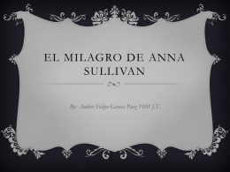 EL MILAGRO DE ANNA SULLIVAN