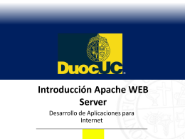 Introducción Apache WEB Server