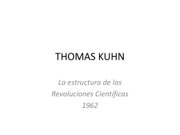 thomas kuhn - María Spadaro – Metodología de las ciencias sociales