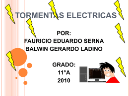 TORMENTAS ELECTRICAS - ParqueSoft