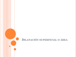 Dilatación superficial o área