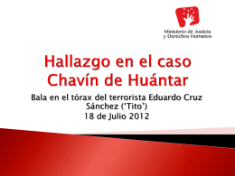 Hallazgo en el caso Chavín de Huántar