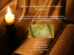 PRESENTACION FINAL Virgen de Guadalupe