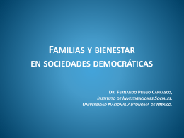 Familias y Bienestar en sociedades democráticas