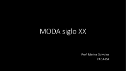 MODA siglo XX - ISA / FADA-UNA