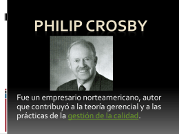 Phil Crosby - Profesora Patricia Flores Verdad Proal