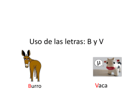 Uso de las letras: B y v