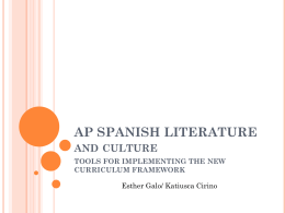 AP SPANISH LITERATURE