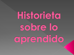 Historieta sobre lo aprendido