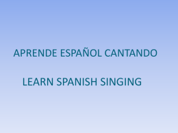 Aprende Espanol Cantando - Aprende Español para conocer Bolivia.