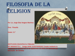 FILOSOFIA DE LA RELIGION