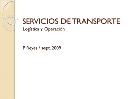 SERVICIOS DE TRANSPORTE