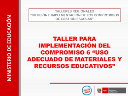 PPT guion Compromiso 6 Uso materiales